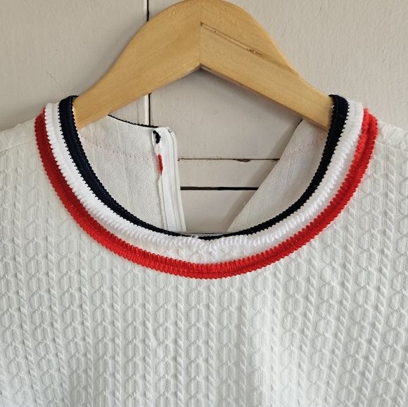 White with stripes retro dress Size XL - Picture 3 of 11